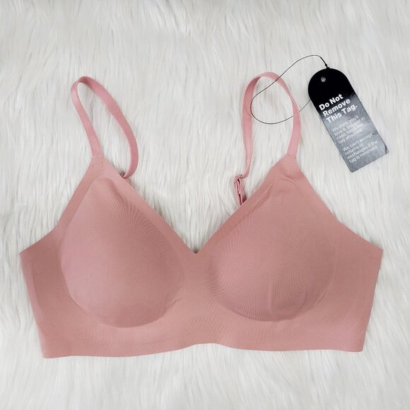 NWT Eby Relief Bra Size Small Pink Padded S Wireless Seamless - Picture 4 of 8